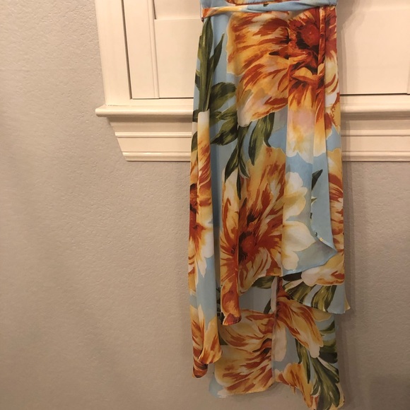 BLUE FLORAL DRESS - Picture 4 of 4